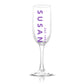 Personalized Name and Date Champagne Flute