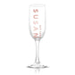 Personalized Name and Date Champagne Flute