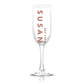 Personalized Name and Date Champagne Flute