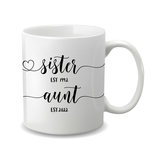 New Aunt Mug for Pregnancy Announcement