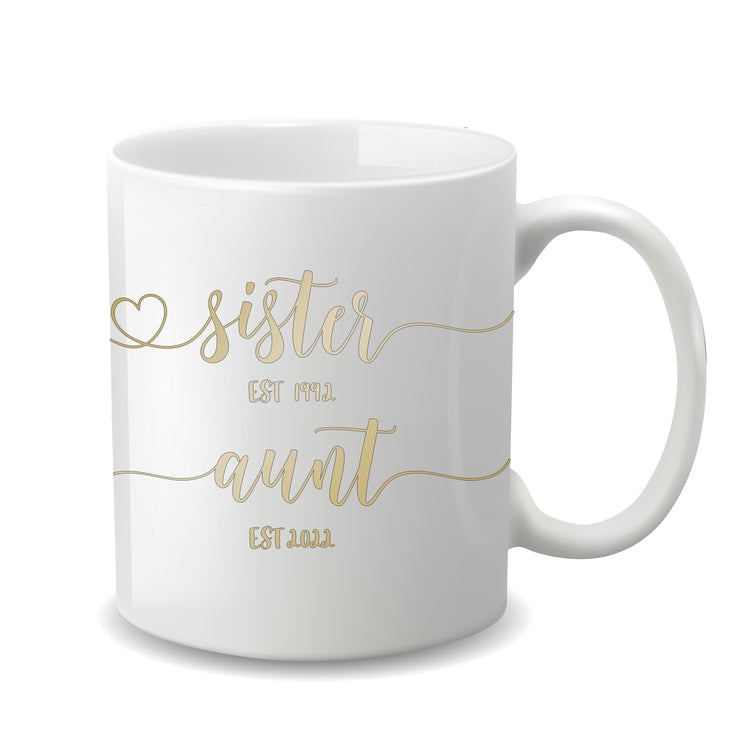 New Aunt Mug for Pregnancy Announcement