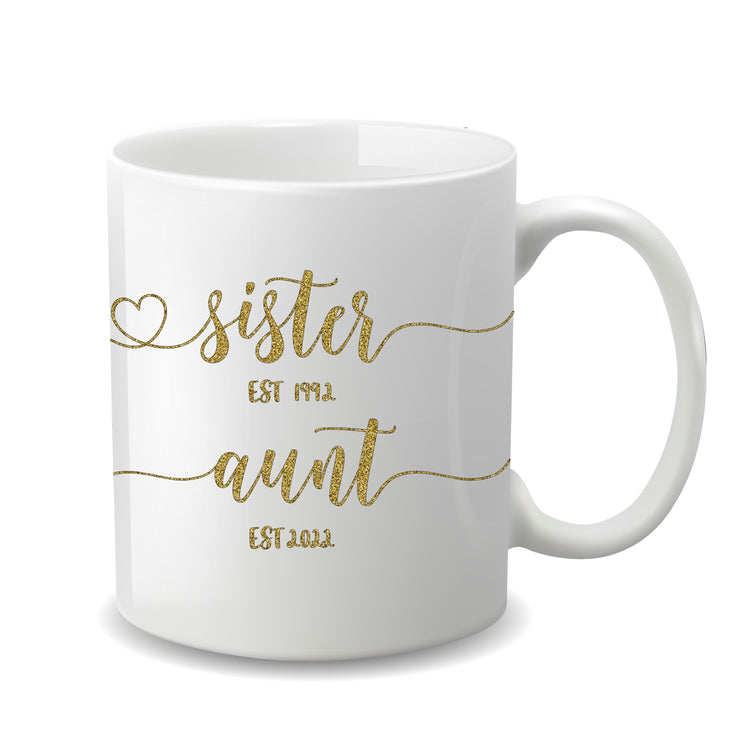 New Aunt Mug for Pregnancy Announcement