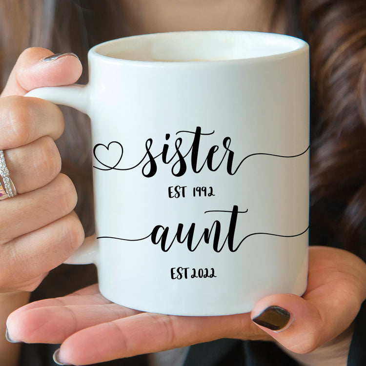 New Aunt Mug for Pregnancy Announcement