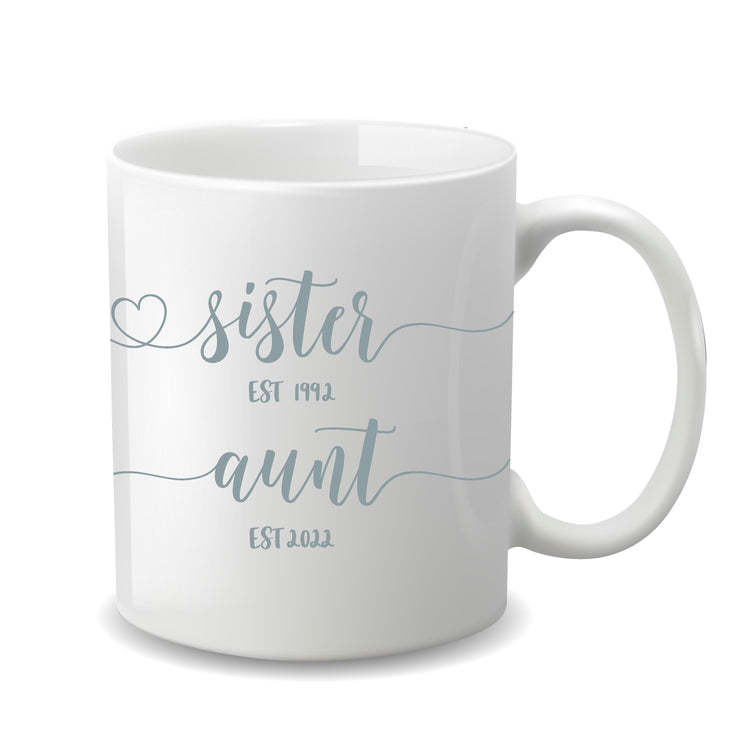 New Aunt Mug for Pregnancy Announcement