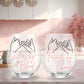 Sister by Blood Custom Wine Glass Set