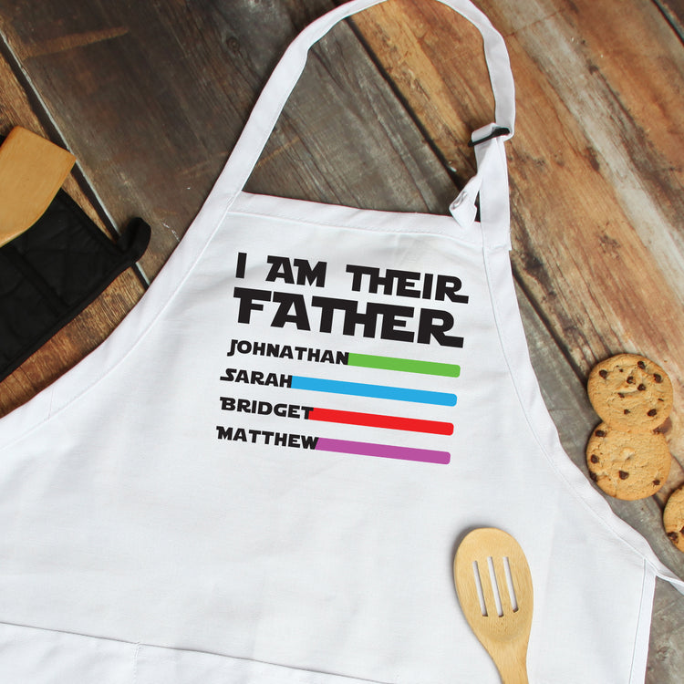 I Am Their Father Custom Apron for Dad