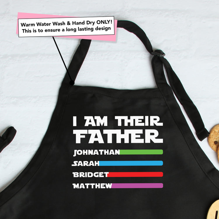 I Am Their Father Custom Apron for Dad