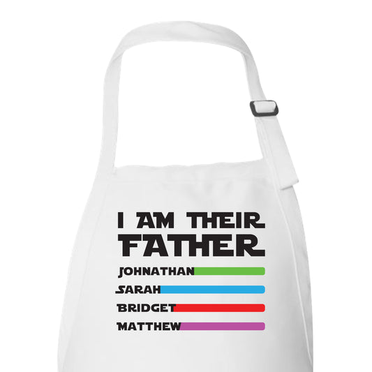 I Am Their Father Custom Apron for Dad