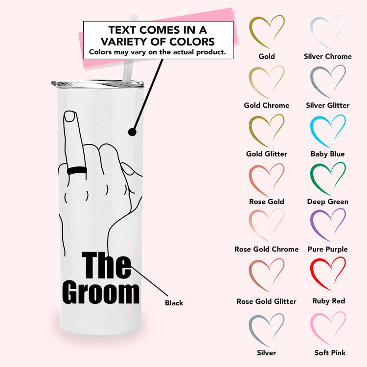 The Groom Personalized Metal Tumbler