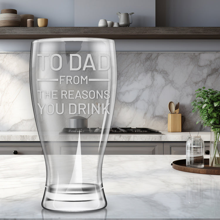 From The Reasons You Drink Etched Beer Glass