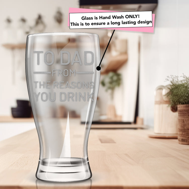 From The Reasons You Drink Etched Beer Glass