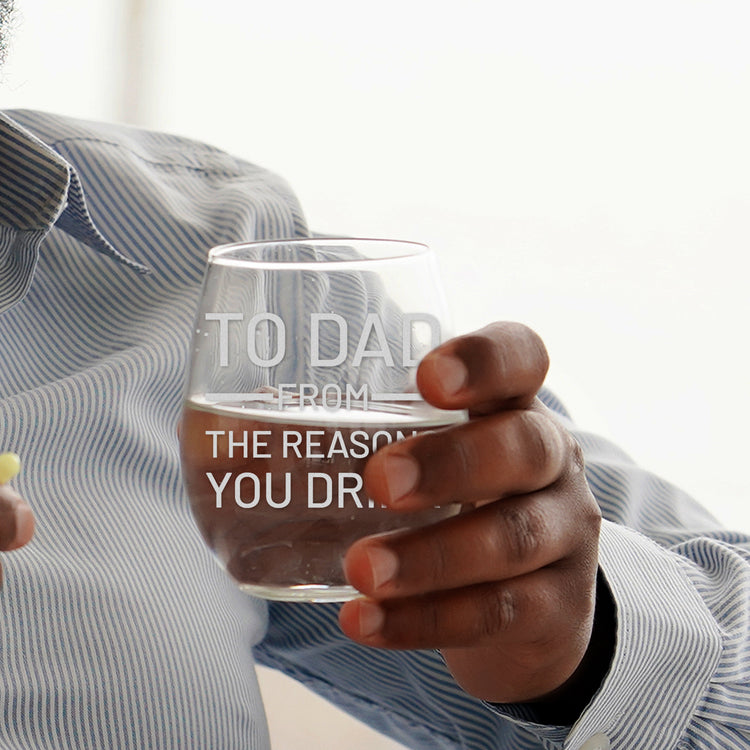 From The Reasons You Drink Etched Stemless Wine Glass