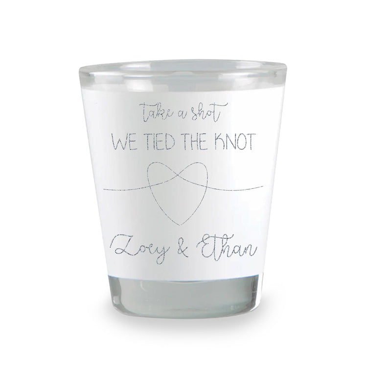 We Tied the Knot! Custom Wedding Favors Shot Glasses