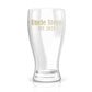 Promoted to Uncle Announcement Gift - Custom Pilsner Glass