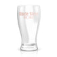 Promoted to Uncle Announcement Gift - Custom Pilsner Glass