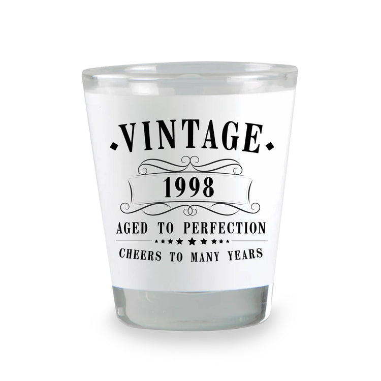 Vintaged & Aged to Perfection Birthday Shot Glass