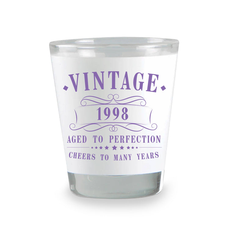 Vintaged & Aged to Perfection Birthday Shot Glass