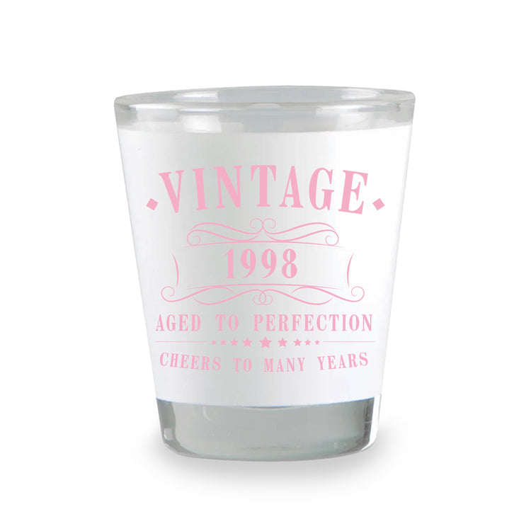 Vintaged & Aged to Perfection Birthday Shot Glass