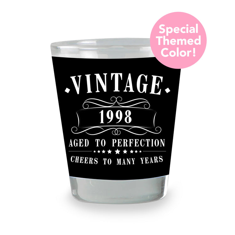 Vintaged & Aged to Perfection Birthday Shot Glass