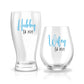 Wife & Hubby Est. Glass Set