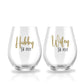 Wife & Hubby Est. Glass Set