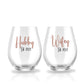 Wife & Hubby Est. Glass Set